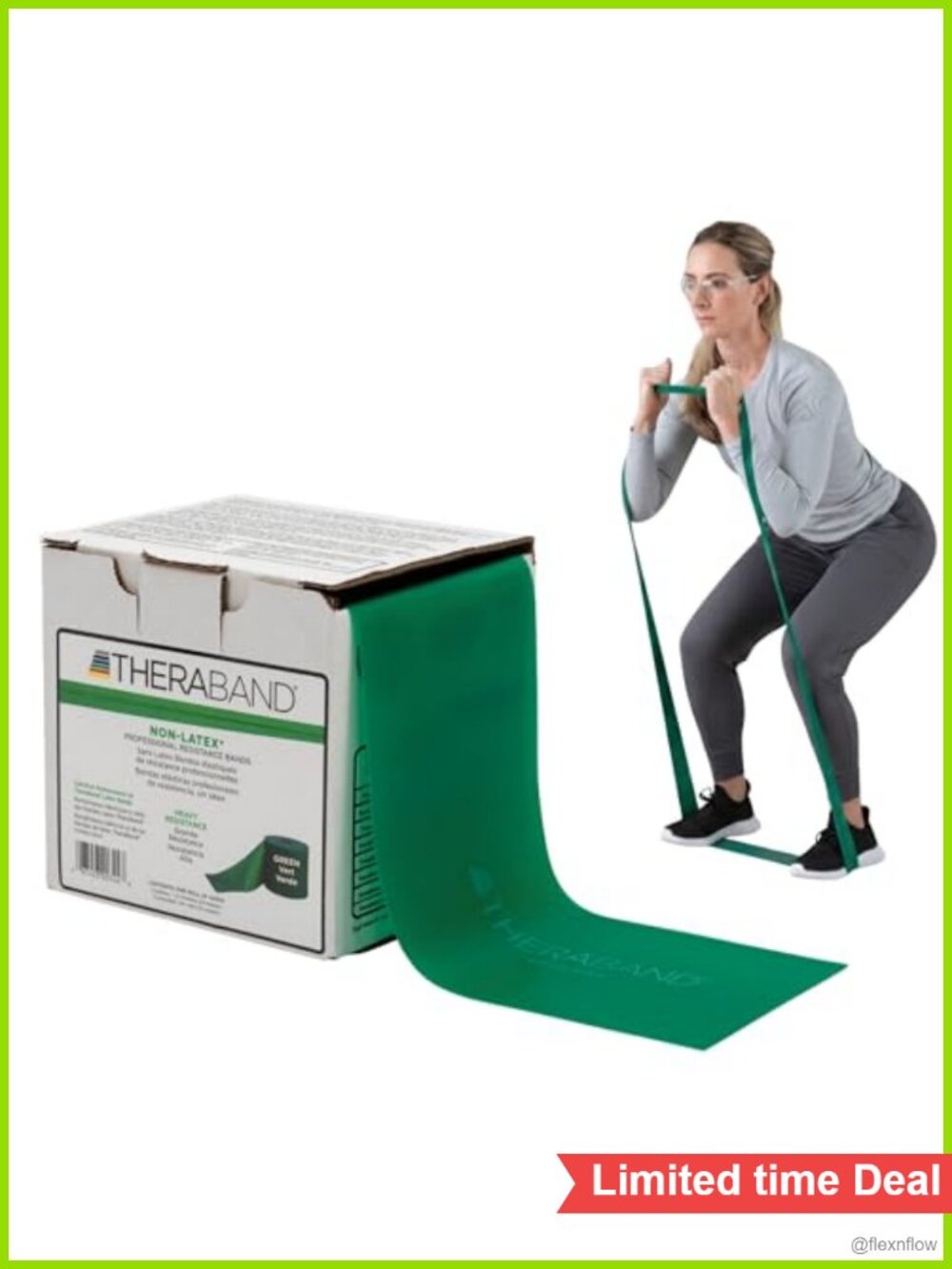 Resistance Band, Latex-Free, 25-Yard Roll, Heavy, Physical Therapy, Exercise,